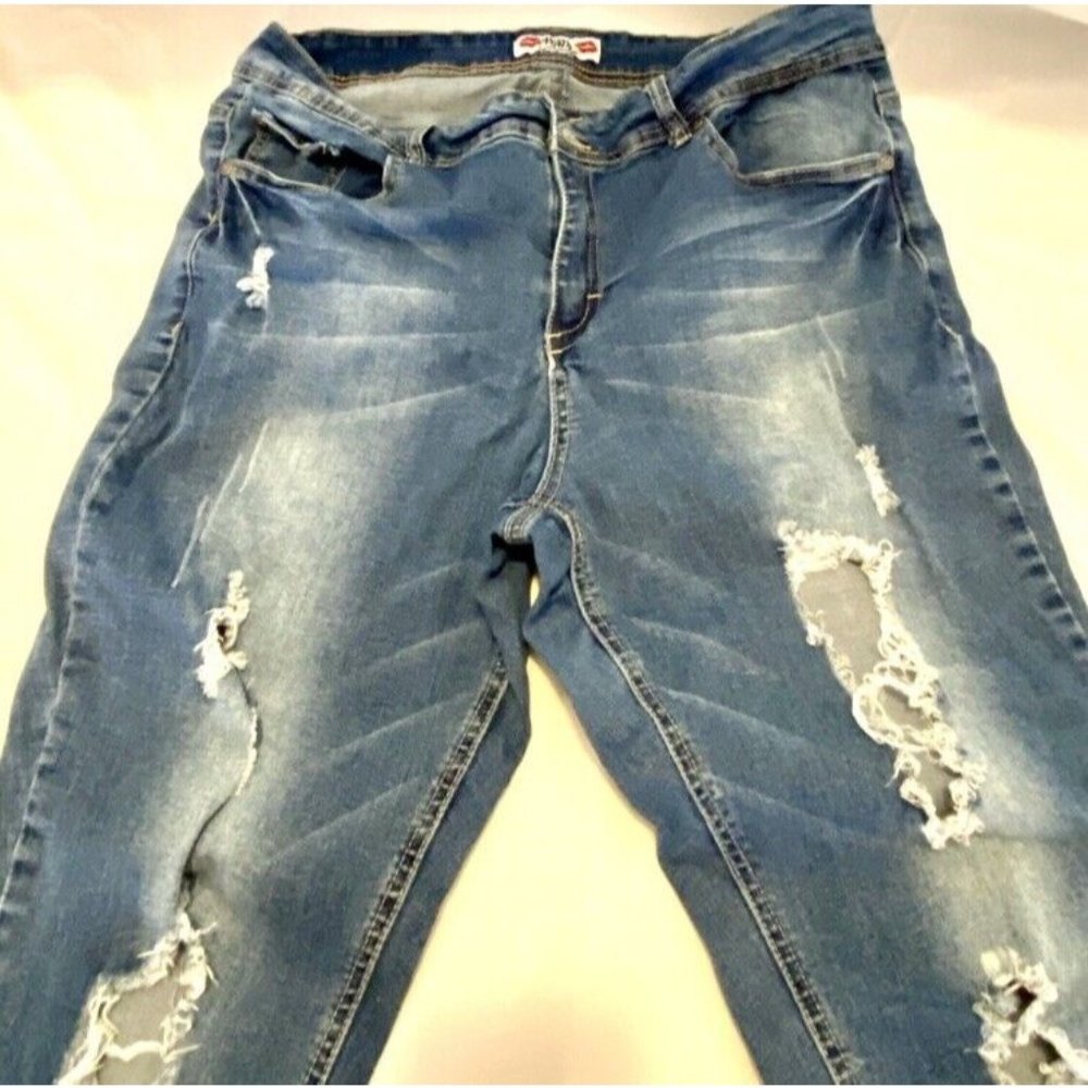 What About Me Distressed Jeans Size 18 See Photos Read